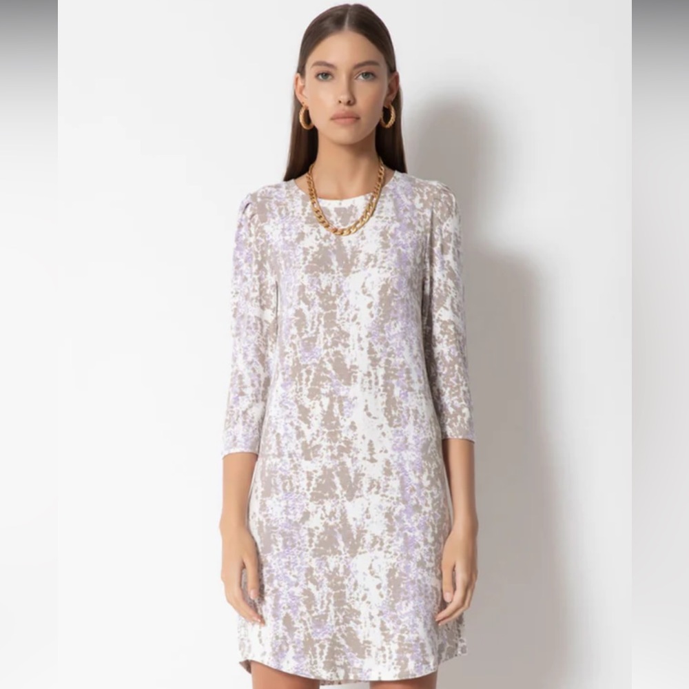 TART Collections Shannon 3/4 Sleeve Shift Shirt Dress Sz M